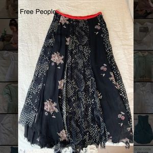 Free People Maxi Skirt Floral Small